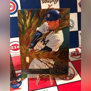 Paul o Neil and Bernie Williams baseball card bundle